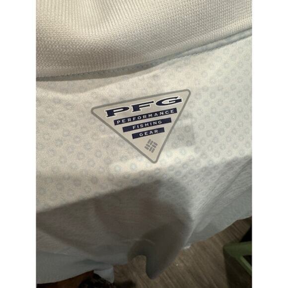 Columbia PFG White Omni Freeze Zero Mens Golf Polo Dallas Cowboys Size S‎ NWT - Picture 5 of 5